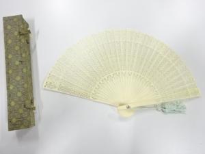 アンティーク　本象牙　扇子